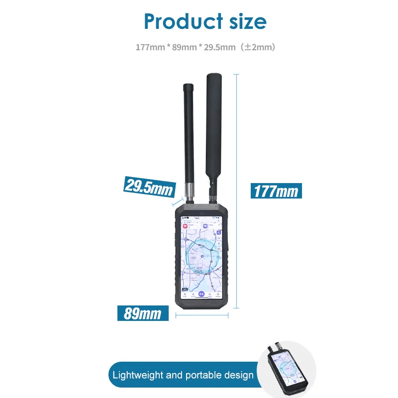 FlySpark Wearable Drone Detector | 100MHz–6GHz Passive UAV Detection, Tracking & Pilot Positioning System — view 2