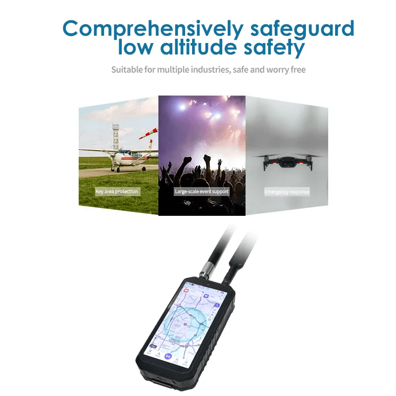 FlySpark Wearable Drone Detector | 100MHz–6GHz Passive UAV Detection, Tracking & Pilot Positioning System — view 3