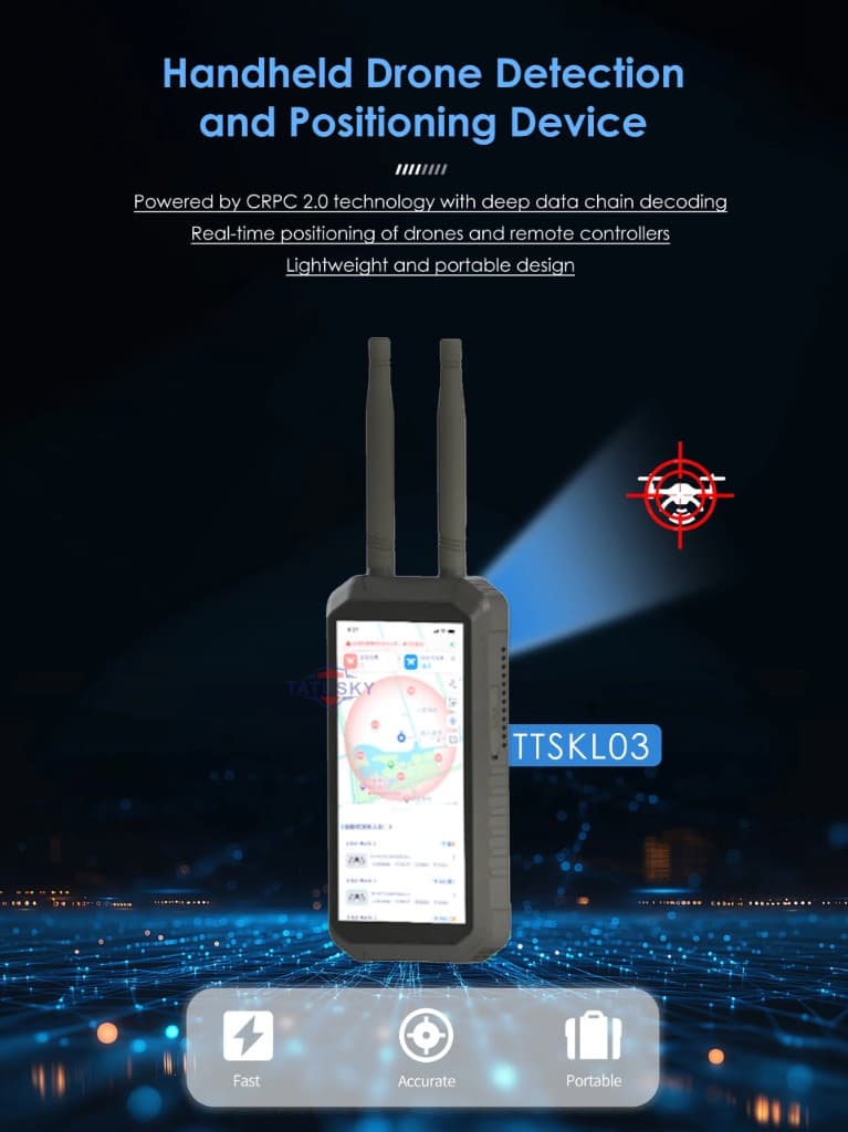 FlySpark Wearable Drone Detector | 100MHz–6GHz Passive UAV Detection, Tracking & Pilot Positioning System — view 4