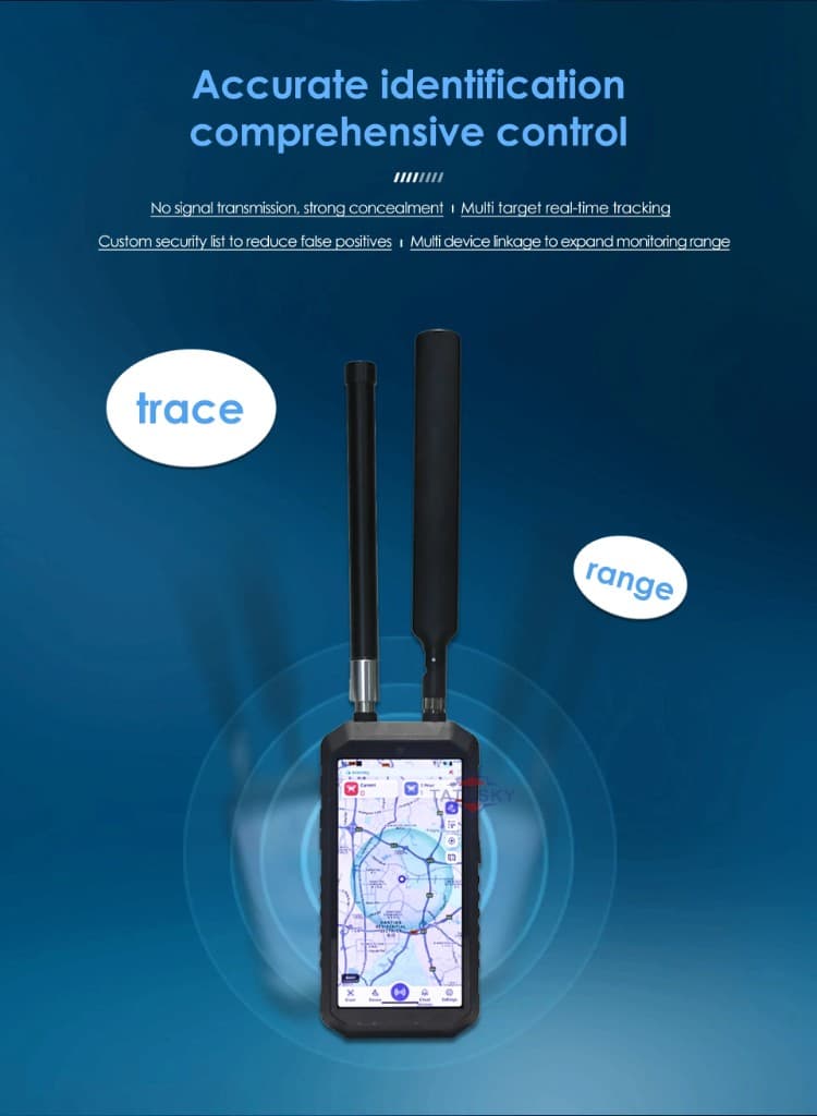 FlySpark Wearable Drone Detector | 100MHz–6GHz Passive UAV Detection, Tracking & Pilot Positioning System — view 5