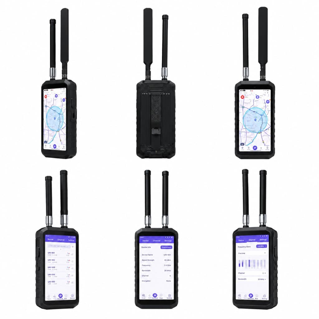 FlySpark Wearable Drone Detector | 100MHz–6GHz Passive UAV Detection, Tracking & Pilot Positioning System — view 10