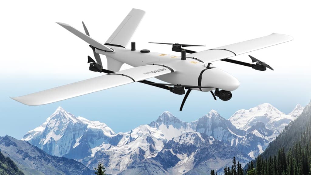 FlySpark Makeflyeasy Hero 2180mm VTOL Mapping & Survey Drone Platform | 136-Min Endurance | 144km Range | Professional Fixed-Wing VTOL UAV — view 2