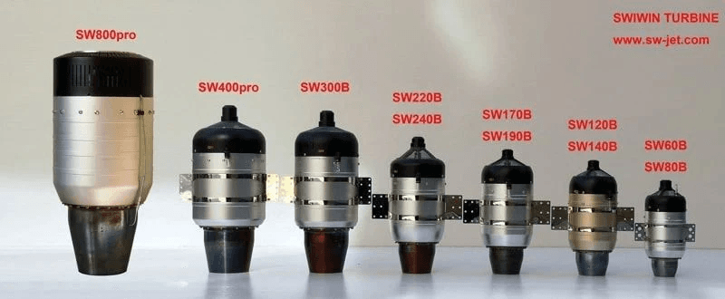Swiwin Turbine SW220B 22Kg Thrust Jet Engine — view 1