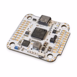 FlySpark F4 V2 Flight Controller FlySpark F4 V2 flight controller with white PCB, top view