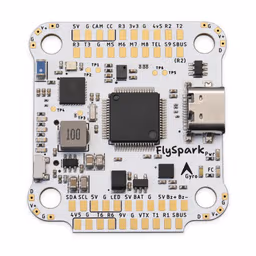 FlySpark F4 V2 Flight Controller FlySpark F4 V2 flight controller on a white background