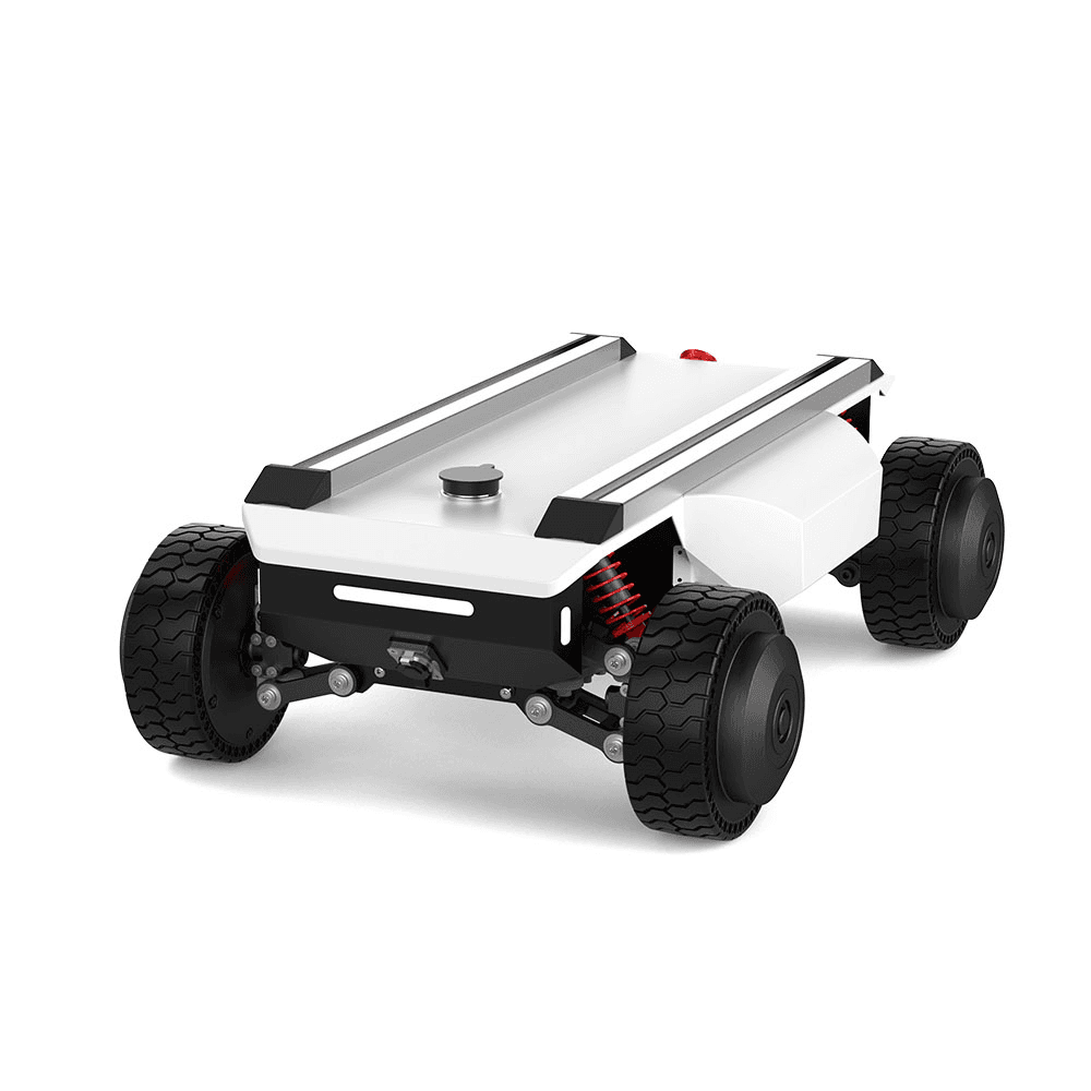 FlySpark AM400 Ackermann Steering Robot Chassis | Wheeled UGV, ROS Robot Car, 20kg Payload, 40km Range, 6.5km/h, Drive-by-Wire & CAN 2.0B ROS1/ROS2 SDK