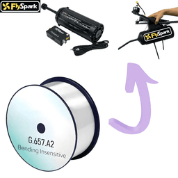 FlySpark Fiber Optic Spool Cable G.657.A2 | 1–60 km OFC for Drone / UAV FlySpark Fiber Optic Spool Cable G.657.A2 | 1–60 km OFC for Drone / UAV — view 4
