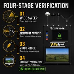 FlySpark N-DEFENDER Passive Multi-Band Drone Detection & Video Interception System | 1.08GHz–8.26GHz FPV Drone Threat Sensor FlySpark N-DEFENDER Passive Multi-Band Drone Detection & Video Interception System | 1.08GHz–8.26GHz FPV Drone Threat Sensor — view 13