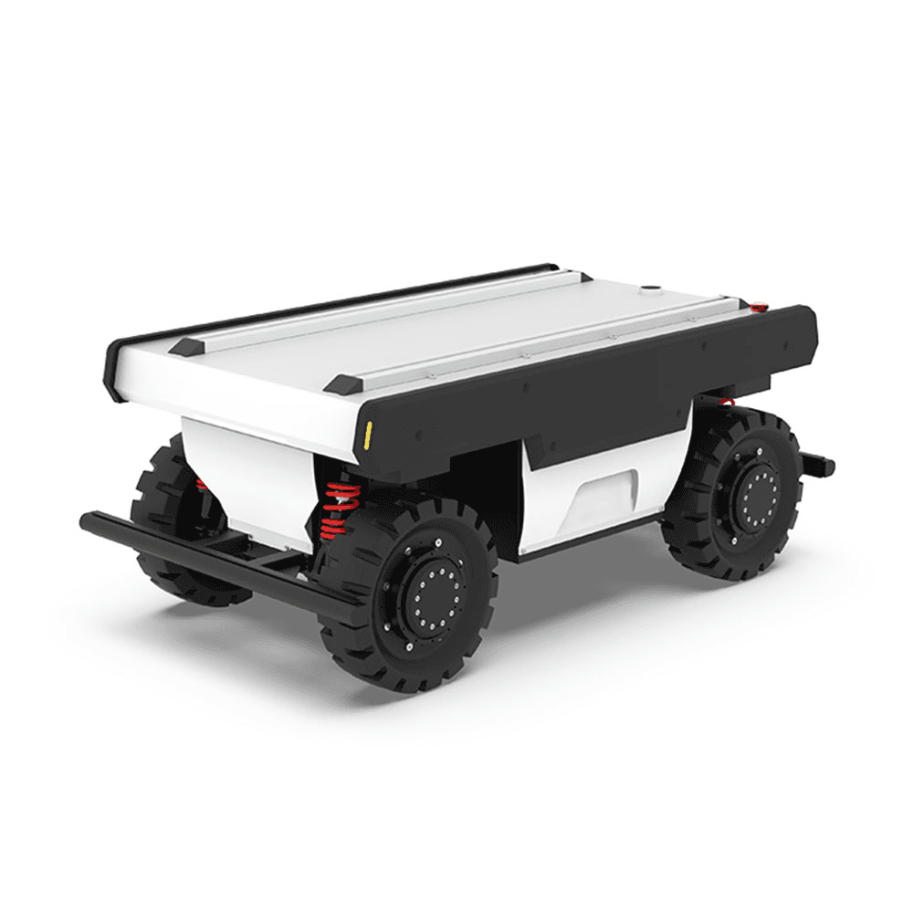 FlySpark OM600 Omnidirectional Robot Chassis – Swerve Drive UGV | 250kg Payload, 4WD/4WS, 40km Range, Zero-Turn & Crab Moving, IP44 & CAN 2.0B ROS1/ROS2 SDK
