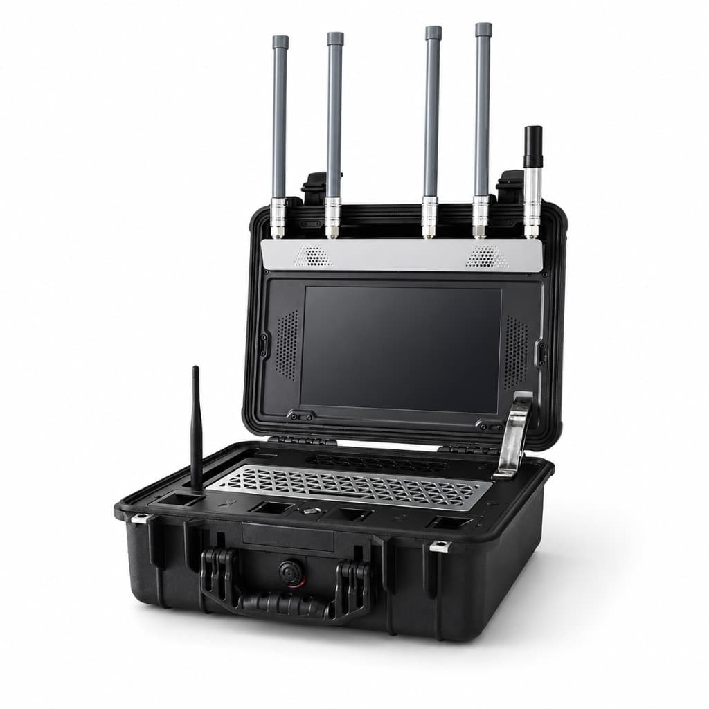 FlySpark Portable Drone Detection Device | 100MHz–6GHz Passive CRPC / DroneID / RID Analysis System — view 1