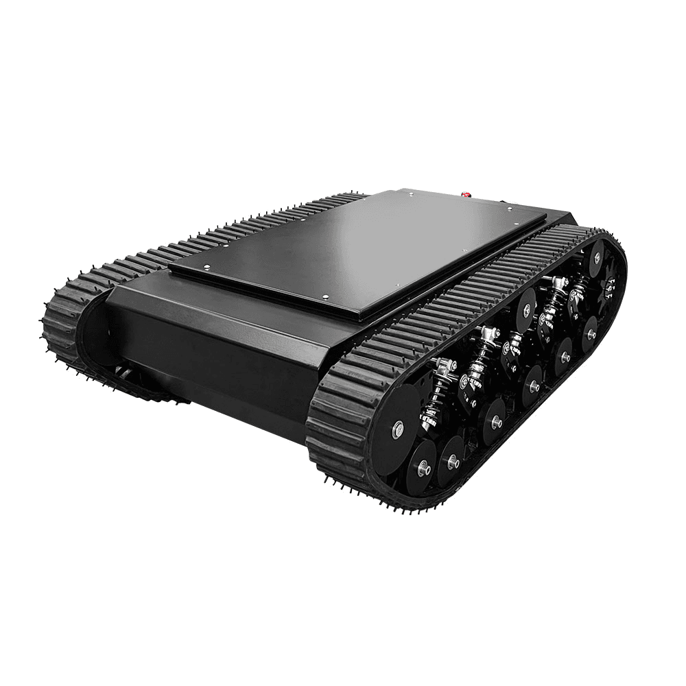 FlySpark TK990 Stair-Climbing Heavy-Duty Tracked UGV Robot Chassis | 80kg Payload, 4h Endurance, 35° Climb, 180mm Obstacles, 200mm Fording & Serial/CAN