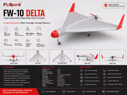 FlySpark FW-10 Delta Long-Endurance Fixed-Wing UAV Platform FlySpark FW-10 Delta Long-Endurance Fixed-Wing UAV Platform — view 2