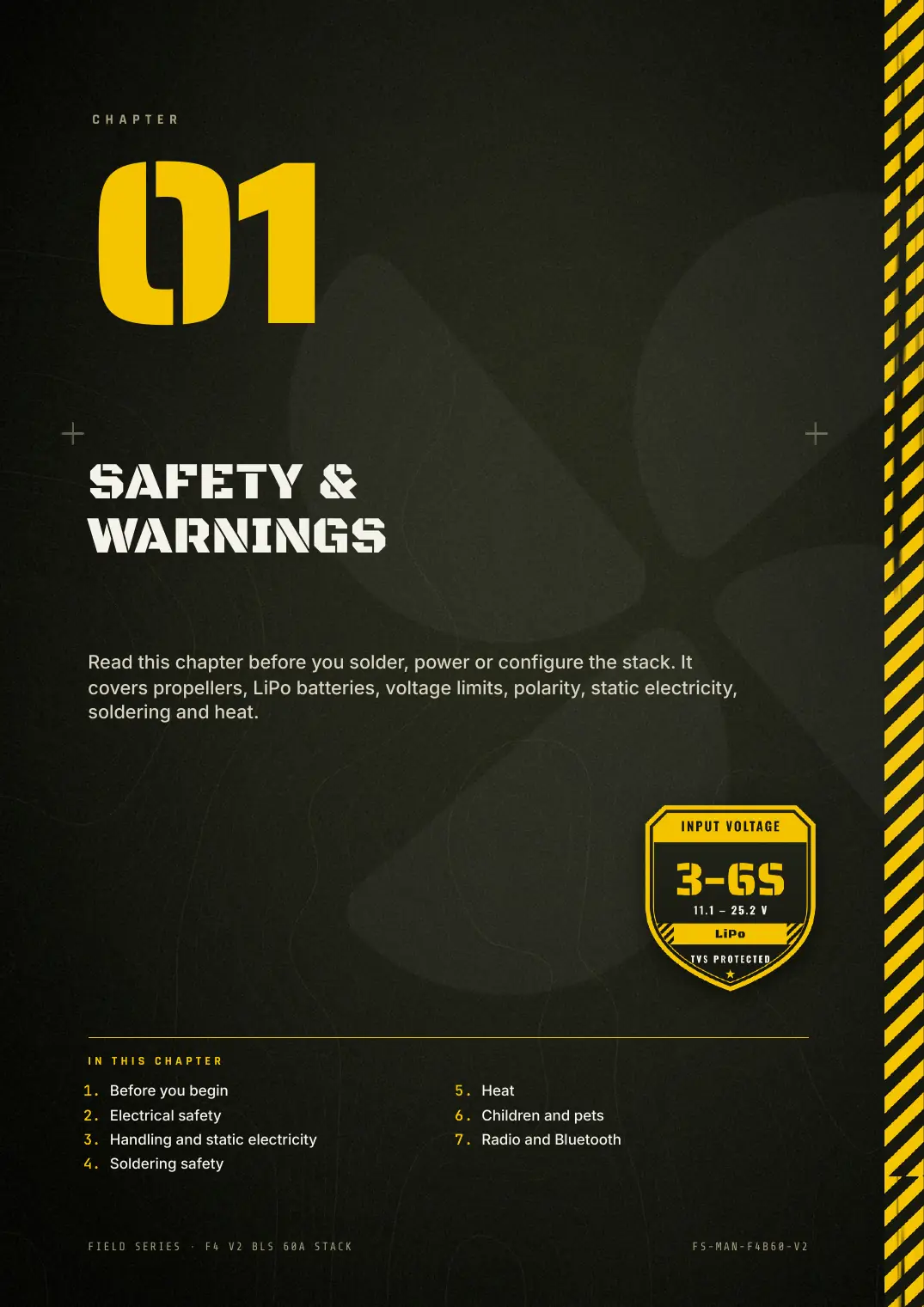 FlySpark F4 V2 BLS 60A Stack — User Manual, page 4