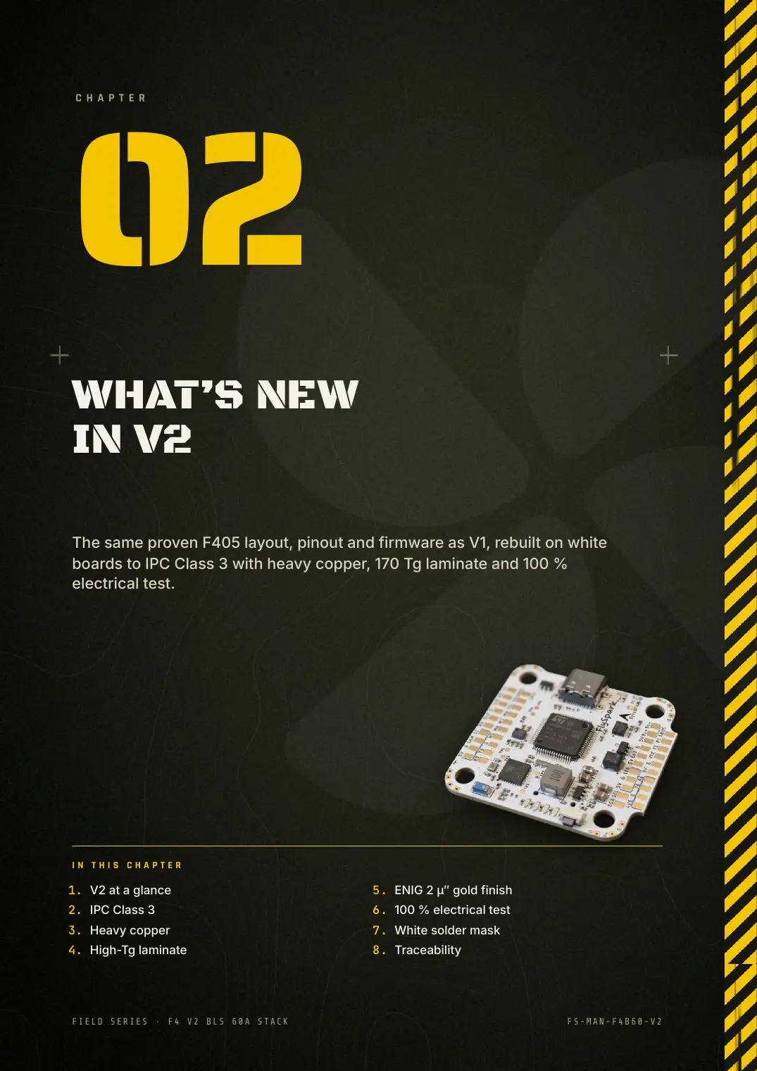 FlySpark F4 V2 BLS 60A Stack — User Manual, page 8