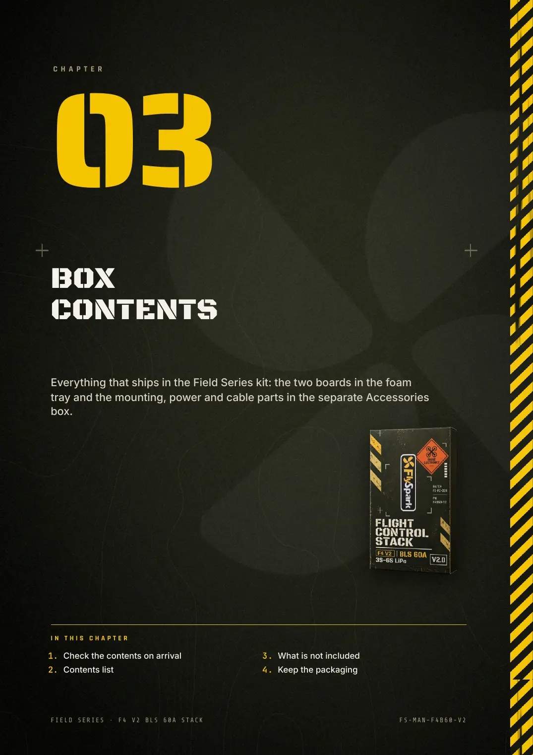 FlySpark F4 V2 BLS 60A Stack — User Manual, page 12