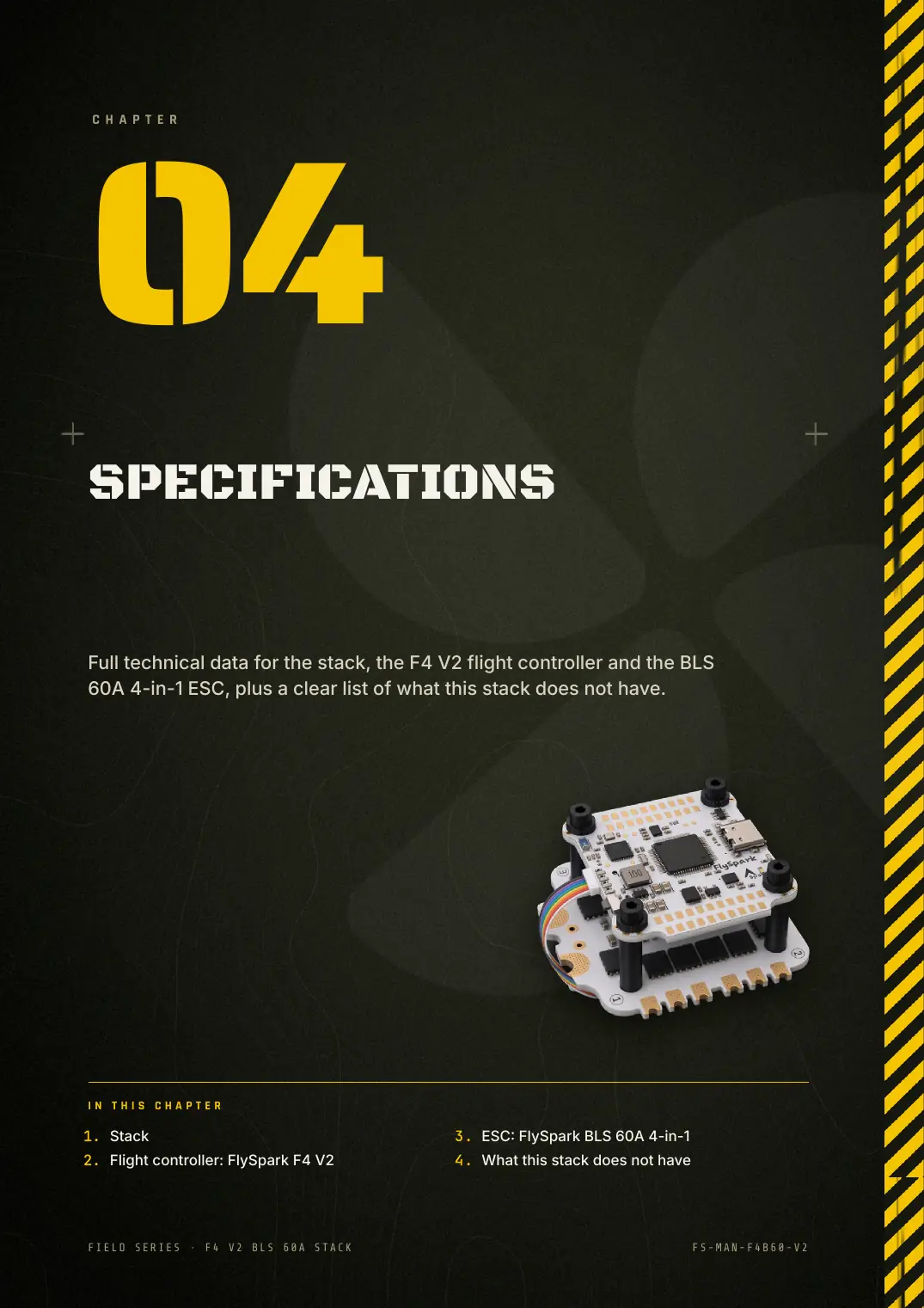 FlySpark F4 V2 BLS 60A Stack — User Manual, page 14