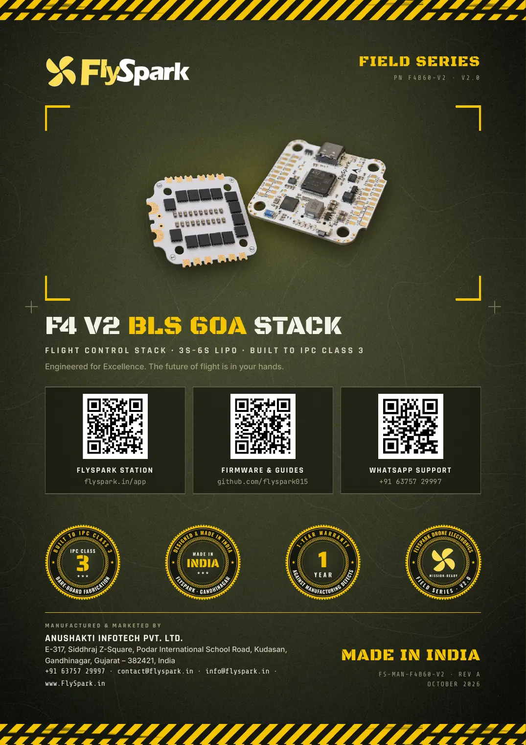 FlySpark F4 V2 BLS 60A Stack — User Manual, page 74