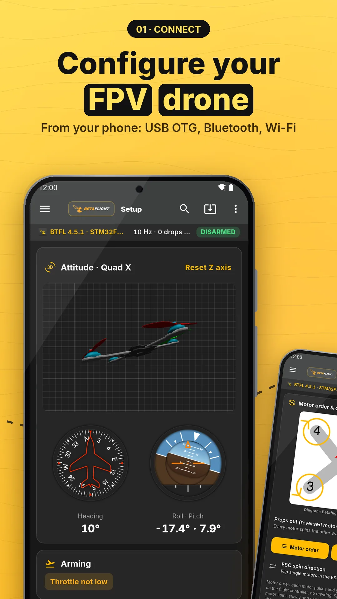 Store poster: configure your FPV drone from the phone
