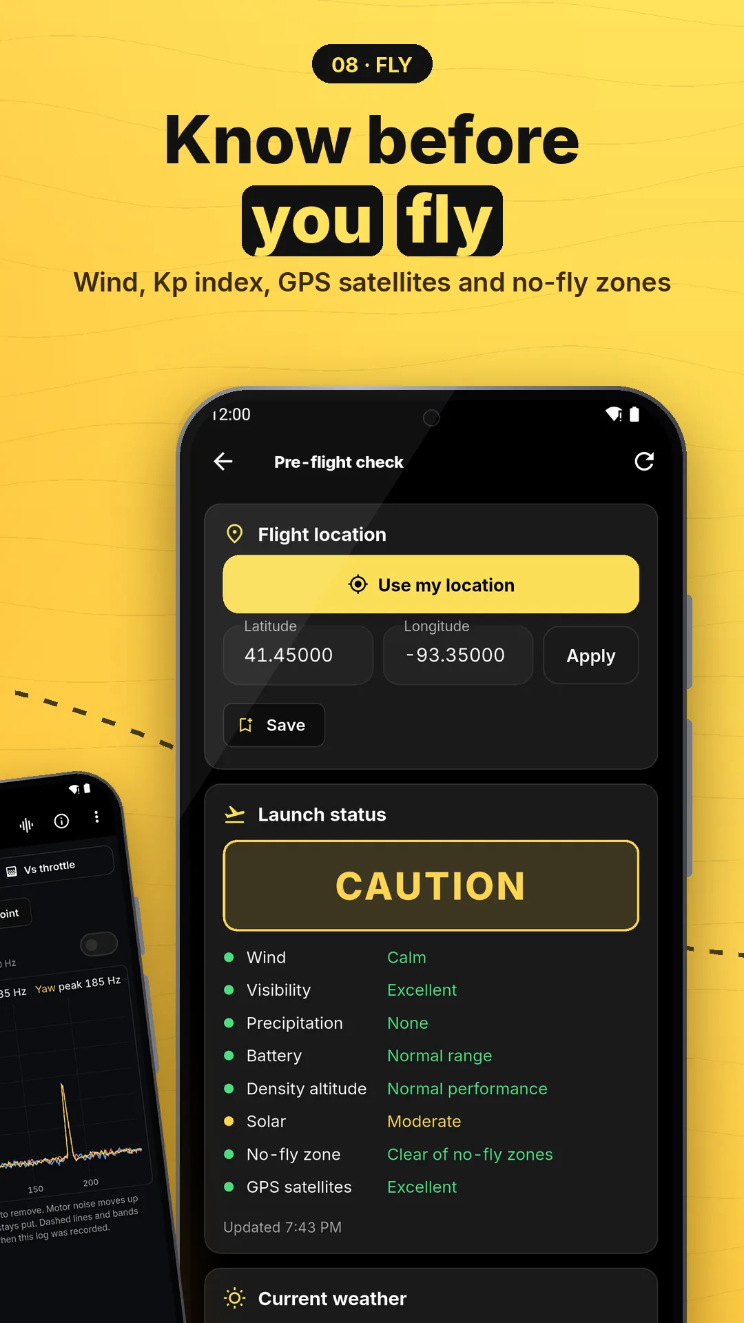Store poster: preflight forecast