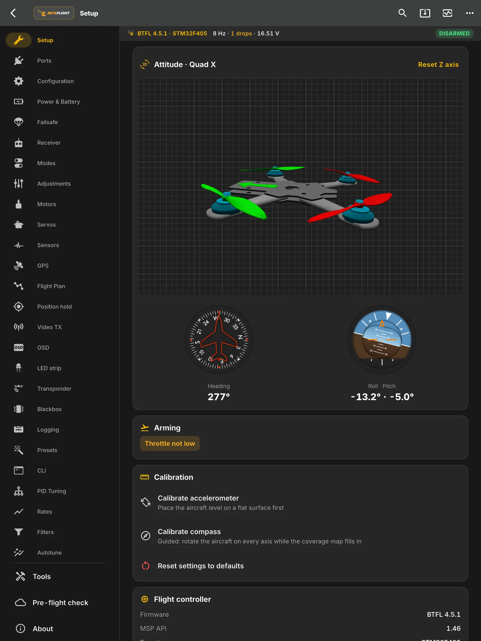FlySpark Configurator on iPad, Connect screen