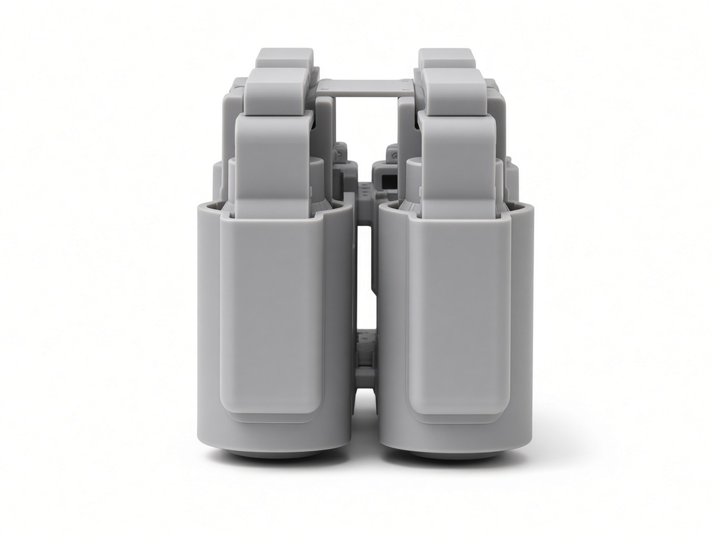 FlySpark SDA drone dropper side view – 119 mm deep and 193 mm high with front and rear dual-lock cradles
