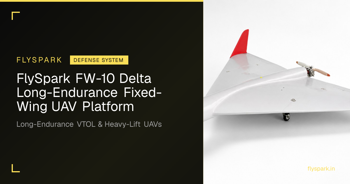 FlySpark FW-10 Delta Long-Endurance Fixed-Wing UAV Platform | FlySpark