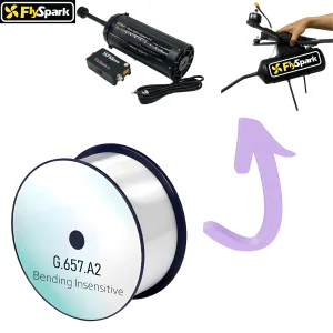 Drone Fiber Optic Spool Cable (G.657.A2) — FPV / Military / Tethered Drone Solutions (10–60 km) 🧵🚁