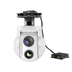 FlySpark VisionTrack-U30TIR 30x EO/IR Dual-Sensor AI Tracking Gimbal Camera